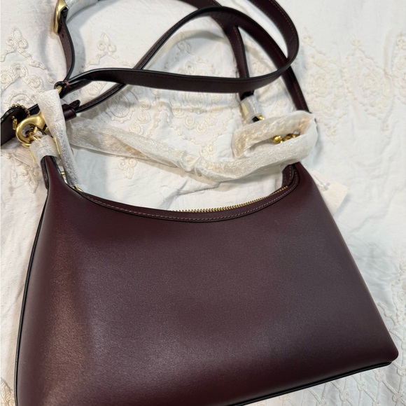 Coach / Juliet  Burgundy Leather Shoulder Bag - Picture 4 of 8